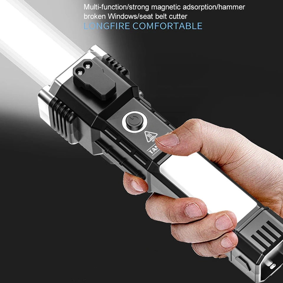 Multifunctional Hammer Torch with cutter and power bank