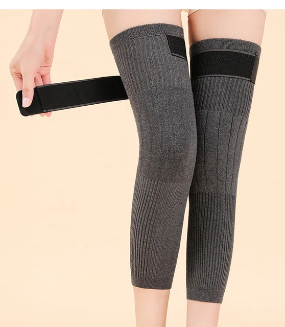 1 Pair Woolen Blend Thermal Knee Warmer